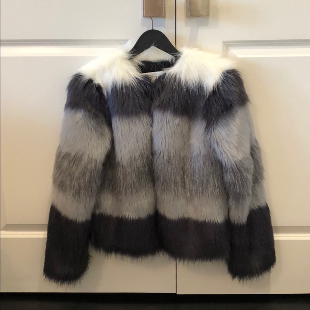 Zara fur coat